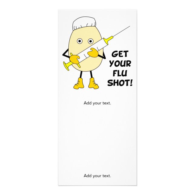 Panfleto Enfermeira Flu Shot Egghead (Frente)