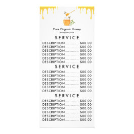 Panfleto Fazenda de mel orgânico moderno