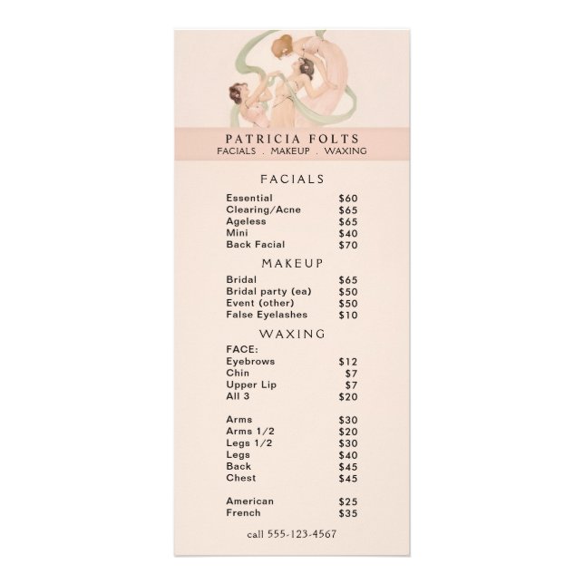 Panfleto Feminine Vintage Nouveau Mayflies (Frente)