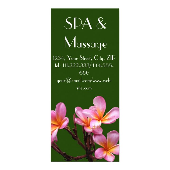 Panfleto Flor tropical (Frente)