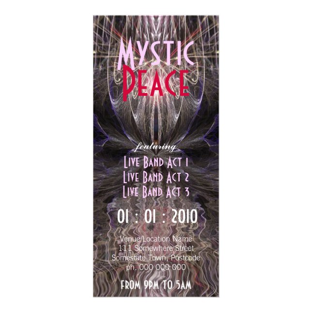 Panfleto Folheto de eventos Mystic Peace #02 (Frente)