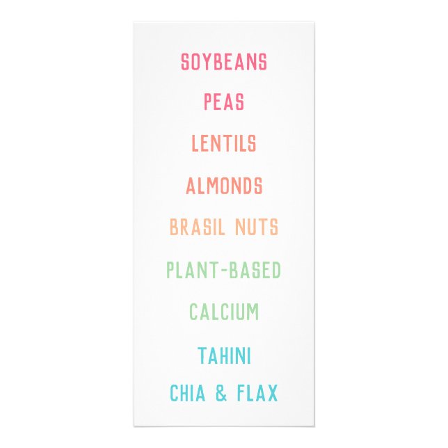 Panfleto Fontes De Cálcio Baseadas Em Plantas Nutrição Vega (Frente)