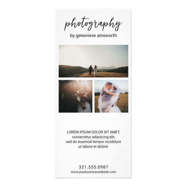 Panfleto Fotografia Simples Elegante - Fotografia Moderna (Frente)