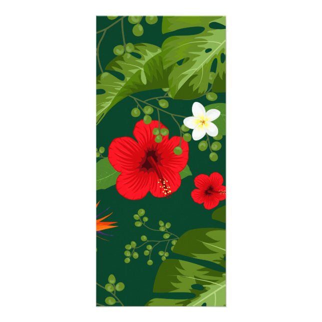 Panfleto Fundo de Flores Tropicais 8 (Frente)
