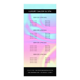 Panfleto Gema Opal Holográfico Iridescente | Serviços de Pr