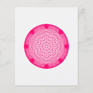 Panfleto Geométrico Neon Pink - Personalizável