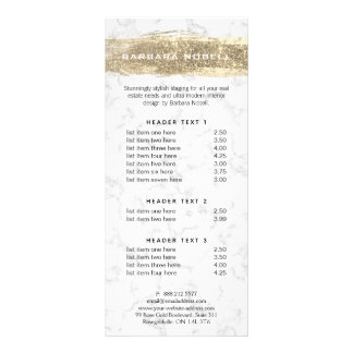 Panfleto Glam Dourado Glam Pintor Branco