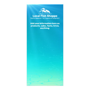 Panfleto Golfinho promocional, Compro Aquário de Peixes