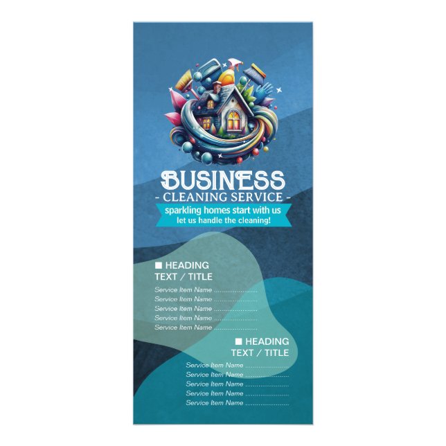 Panfleto House Cleaning Maid Service Housekeeping Price (Frente)