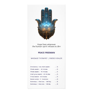 Panfleto Iluminação do Lótus Design da Mão Hamsa