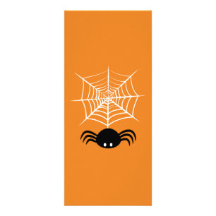 Panfleto Ilustração Assustadora de Aranha de Halloween