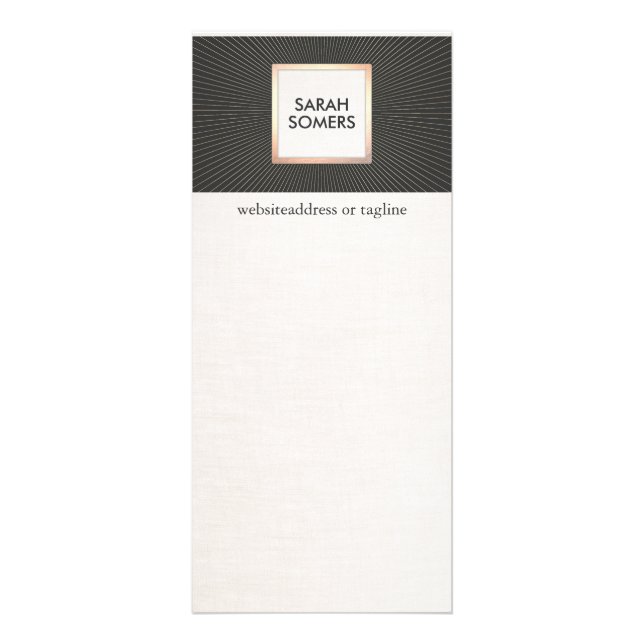 Panfleto Imagem moderna Elegante Black e Dourada Na moda (Frente)