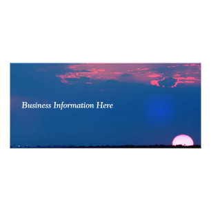 Panfleto Impressionista Sunset Do Sea Business Rack Card