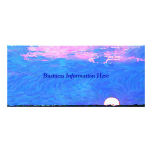 Panfleto Impressionista Sunset Do Sea Business Rack Card