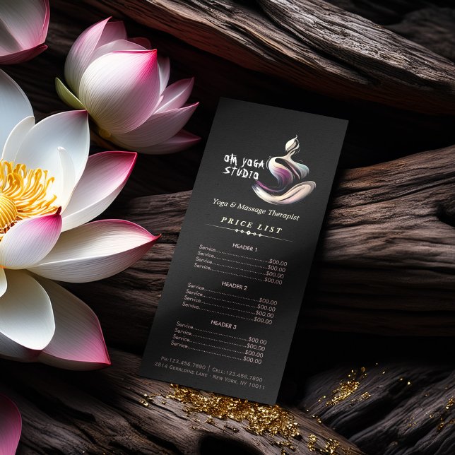 Panfleto Instrutor de Meditação de Yoga Lotus Pose Bruske (Criador carregado)