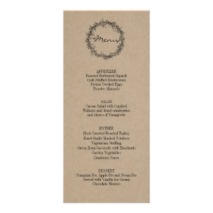 Panfleto Janto Rustic Kraft Dê Obrigados Dia de Ação de Gra
