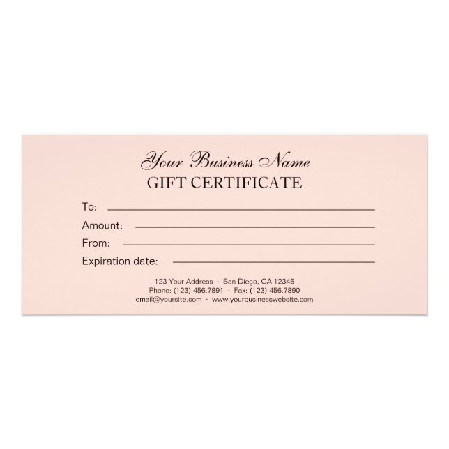 Panfleto Lâmpada | Certificado de oferta genérica clássico  (Frente)