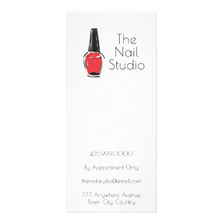 Panfleto Lista de Preços de Manicure e Pedicure do Salão de