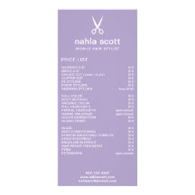 Lista de Preços de Tesouras de Estilista de Cabelo