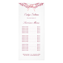 Lista de preços do arco rosa da imagem com brilho