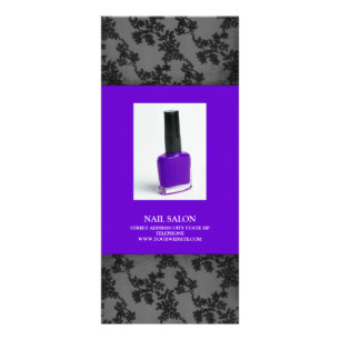 Panfleto Lista de Preços dos Serviços Salon de Nail {Purple