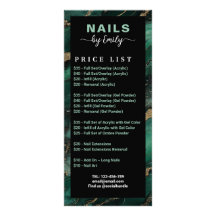 Lista de Preços Salão de Unhas Mármore Esmeralda V