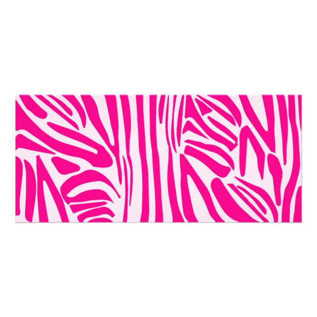 Panfleto Listras de zebra rosa (Frente)