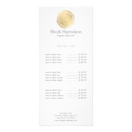 Panfleto Logotipo Bela Elegante Mandala Faux Dourado