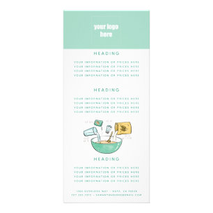 Panfleto Logotipo comercial da padaria