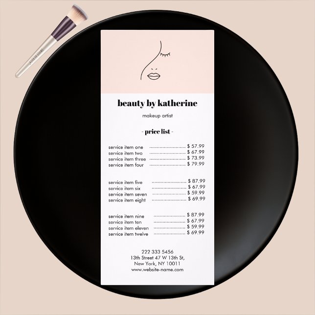 Panfleto Logotipo de Beleza para a Mulher Abstrato moderna (Criador carregado)