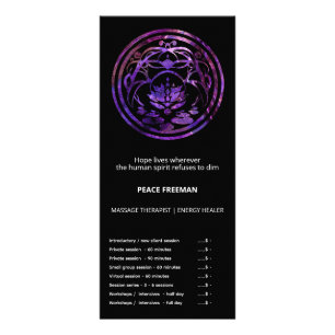 Panfleto Lótus Serenidade   Design Mandala Roxo