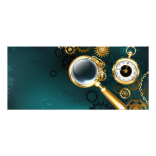 Panfleto Lupa no estilo Steampunk