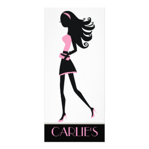 Panfleto Luz da menina da cidade do na moda 311 - rosa