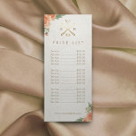 Panfleto Makeup Artist Hair Salon Vintage Lista de Preços F<br><div class="desc">Makeup Artist Hair Salon Vintage Lista Floral De Preços Cartões De Rack.</div>