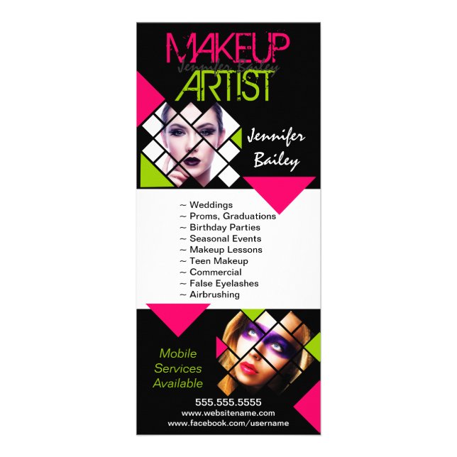 Panfleto Makeup Artist Portfolio (Frente)