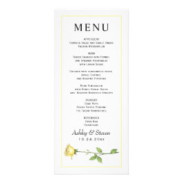 Panfleto Manteiga amarela flor orçamento de casamento cartã