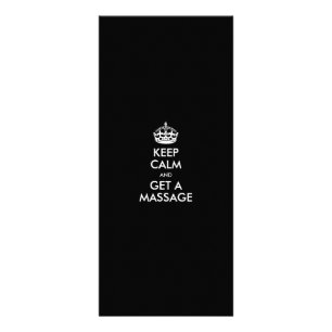 PANFLETO MANTENHA A CALMA E OBTENHA UMA MASSAGEM - TEXTO DO