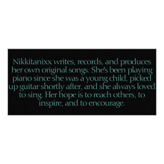 Panfleto Marcador do Promo de Nikkitanixx