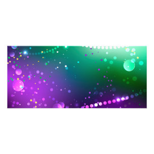 Panfleto Mardi Gras Festivo Purple Background
