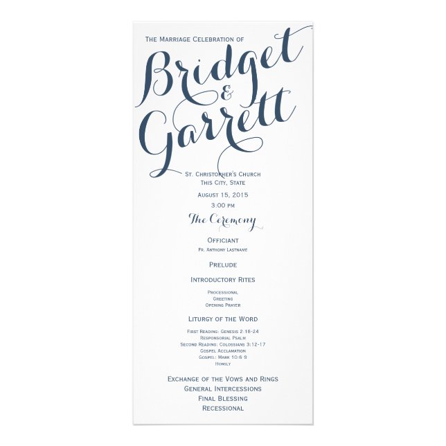 Panfleto Marinho de Texto do Designer Azul (Frente)