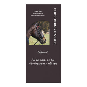 Panfleto marketing de negócios de cavalos