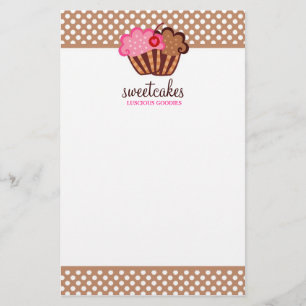 Panfleto Marrom Cupcake De Bolos 311-Sweet