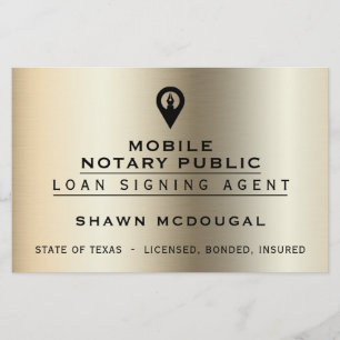 Panfleto metálico falso elegante