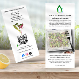 Panfleto Microgreen Grower QR Code Publicidade & Informação