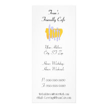 Modelo de anúncio do restaurante personalizado din