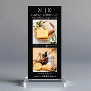 Panfleto Monograma minimalista ou Adicionar foto comercial