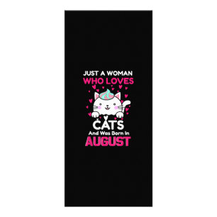 Panfleto Mulheres Que Ama Gatos E Foi Nascer Em Agosto