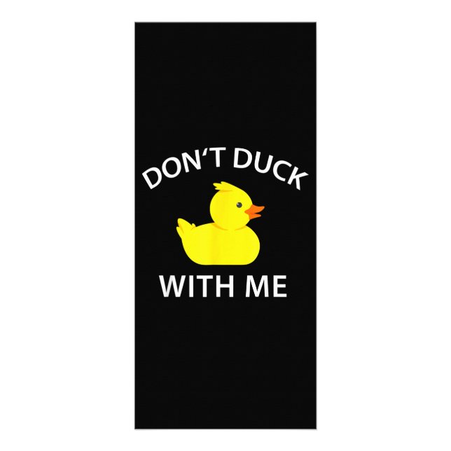 Panfleto Não Pato Comigo Pato De Borracha Engraçado (Frente)