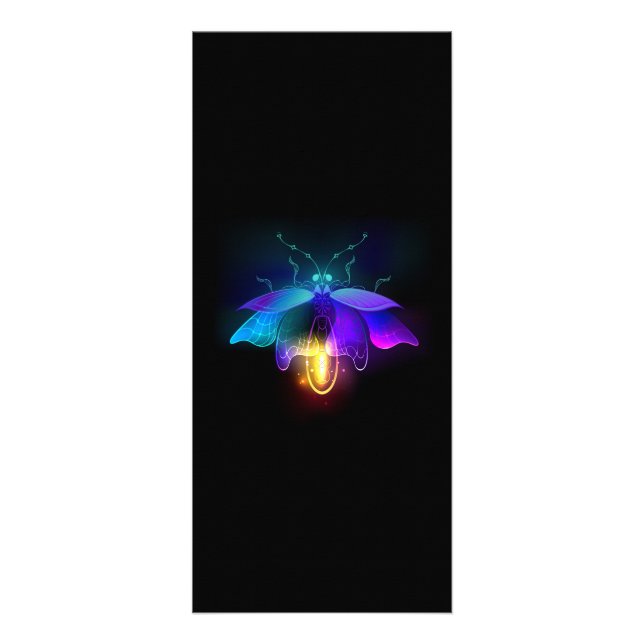 Panfleto Neon Firefly a preto (Frente)