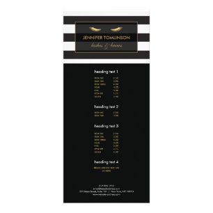 Panfleto Olhais do ouro com faixas brancas e pretas